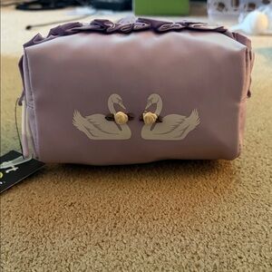 Art Class Lavender Swan Cosmetic Bag